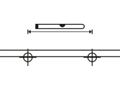 OBI Befestigungs-Pin Grau 1 cm x 1 cm x 8 cm