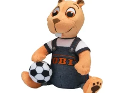 OBI Biber Plüschtier mit Fußball