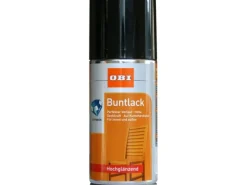 OBI Buntlack Spray RAL 9005 Schwarz hochglänzend 150 ml