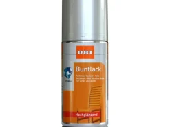 OBI Buntlack Spray RAL 9006 Weißalu hochglänzend 150 ml