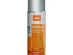 OBI Buntlack Spray RAL 9006 Weißalu hochglänzend 400 ml