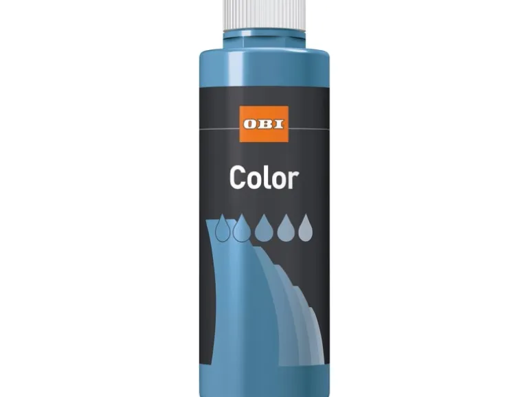 OBI Color Voll- und Abtönfarbe Taubenblau matt 500 ml