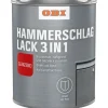 Obi Hammerschlaglack 3 in 1 Anthrazit glänzend 375 ml