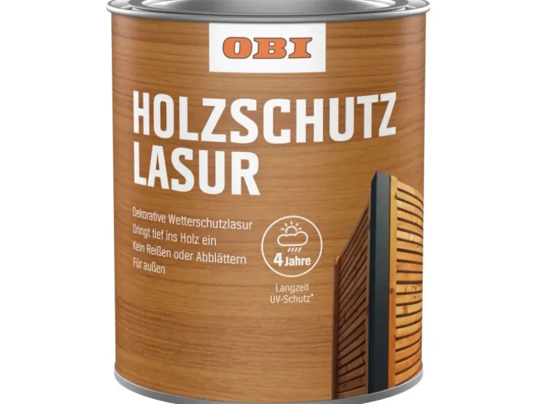 OBI Holzschutz-Lasur Grau 750 ml