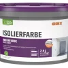 OBI Isolierfarbe Konservierungsmittelfrei Weiß-Matt 2,5 l