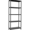 OBI Kunststoffregal S-75 Schwarz 176 cm x 74 cm x 32 cm