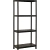 OBI Kunststoffregal XS-60 Schwarz 135 cm x 60 cm x 30 cm