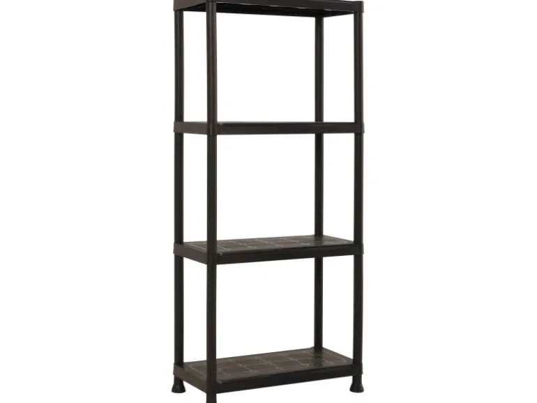 OBI Kunststoffregal XS-60 Schwarz 135 cm x 60 cm x 30 cm