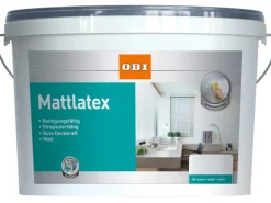 OBI Mattlatex Weiß matt 2,5 l