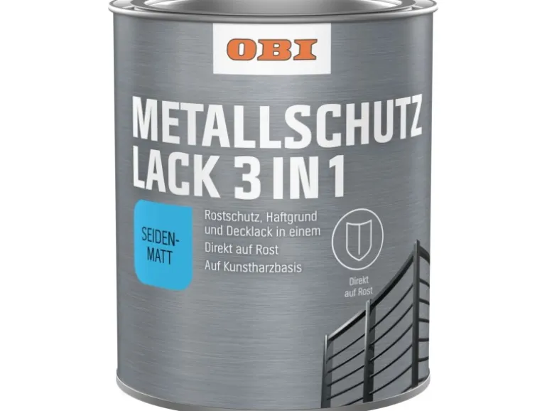 OBI Metallschutzlack 3in1 RAL 7016 Anthrazit seidenmatt 750 ml