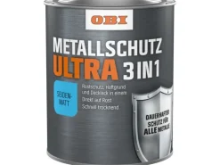 OBI Metallschutzlack Ultra Seidenmatt Schwarz 750 ml