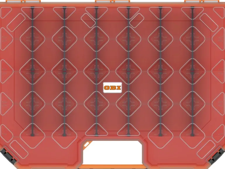OBI Organizer Orange-Schwarz 39 cm x 28 cm x 6 cm