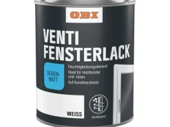 OBI Venti Fensterlack Weiß seidenmatt 2 l