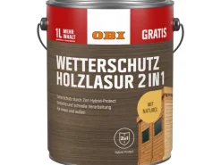 OBI Wetterschutz Holzlasur 2in1 Teak 5 l