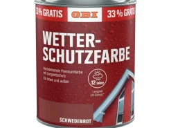 OBI Wetterschutzfarbe Aktion Schwedenrot 1 l