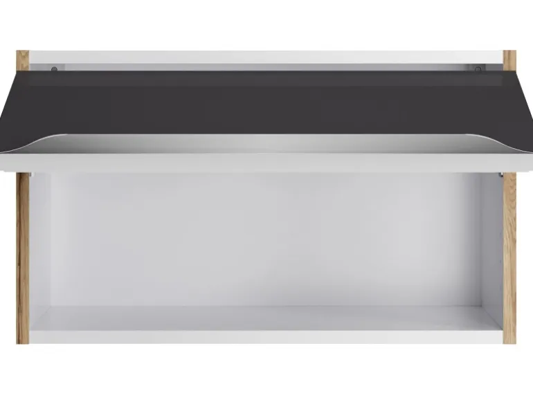Optifit Küchen-Oberschrank Linus984 60cm x 35,2cm x 34,9cm Anthrazit-Wildeiche