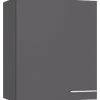 Optifit Küchen-Oberschrank Ingvar420 60 cm x 70,4 cm x 34,9 cm Anthrazit Matt
