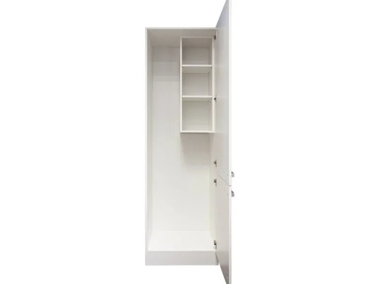 Optifit Küchen-Oberschrankregal Salo214 30cm Weiß zum Einbau in Küchen-Hochschr.