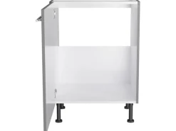 Optifit Küchen-Spülenunterschrank Mats825 60 cm x 87 cm x 58,4 cm Basaltgrau