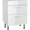 Optifit Küchen-Unterschrank für Kochfeld Rurik986 60 cm x 87 cm x 58,4 cm Weiß