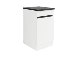 Optifit Küchen-Unterschrank 50 x 88 x 60 cm Luca932 Weiß Anthrazit