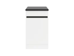 Optifit Küchen-Unterschrank 50 x 88 x 60 cm Luca932 Weiß Anthrazit