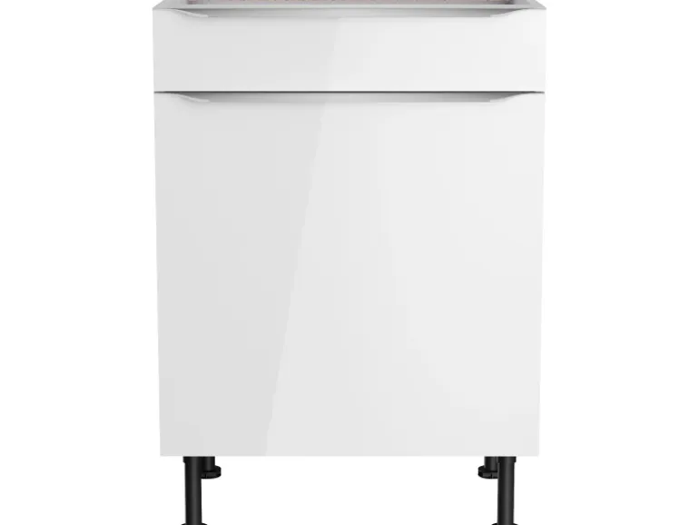 Optifit Küchen-Unterschrank Arvid986 60 cm x 87 cm x 58,4 cm Weiß