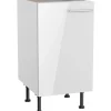 Optifit Küchen-Unterschrank Rurik986 45 cm x 87 cm x 58,4 cm Weiß