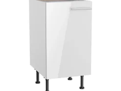 Optifit Küchen-Unterschrank Rurik986 45 cm x 87 cm x 58,4 cm Weiß