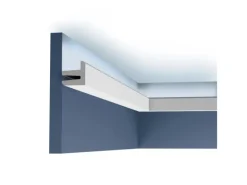 ORAC DECOR C380 MODERN L3 Eckleiste Zierleiste Indirekte Beleuchtung 2 m 200 cm x 5 cm x 5 cm Weiß