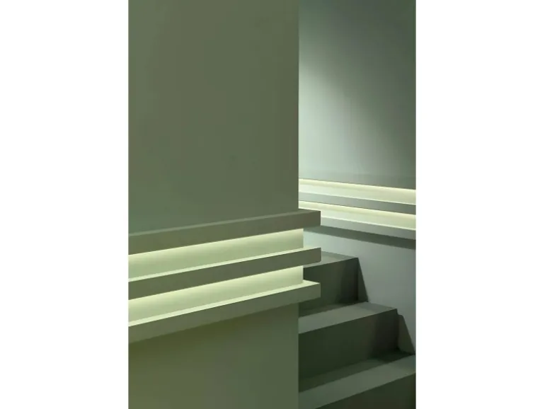 ORAC DECOR C380 MODERN L3 Eckleiste Zierleiste Indirekte Beleuchtung 2 m 200 cm x 5 cm x 5 cm Weiß
