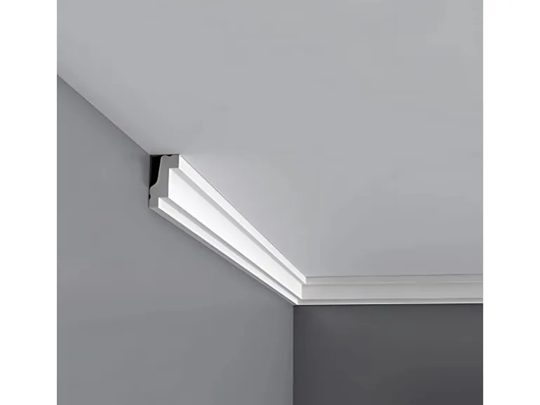 ORAC DECOR CB530 BASIXX Stuckprofil Zier-Eck-Wand-Decken-Leiste Dekor kantig 2 m 200 cm x 2,7 cm x 1,5 cm Weiß
