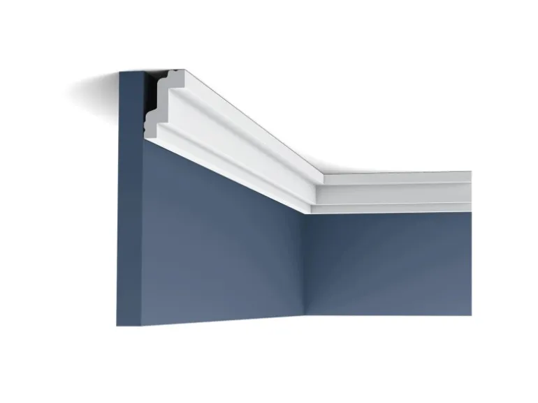 ORAC DECOR CB531 BASIXX Stuck Zierprofil Eck-Wand-Decken-Leiste Dekor kantig 2 m 200 cm x 4,8 cm x 2,6 cm Weiß