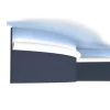 ORAC DECOR CX188F AXXENT Flexible Eckleiste Zierleiste Stuckleiste 2 m 200 cm x 3,0 cm x 3,4 cm Weiß