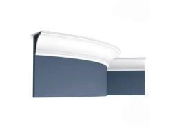 ORAC DECOR CX199F AXXENT Flexible Eckleiste Zierleiste Stuckleiste 2 m 200 cm x 8 cm x 8 cm Weiß