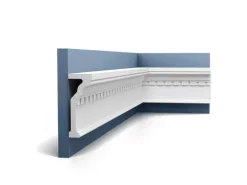 ORAC DECOR P4010 Wandleiste Friesleiste Zierleiste Stuckleiste 2 m 200 cm x 5,5 cm x 14,5 cm Weiß