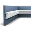 ORAC DECOR PX113 AXXENT Profilleiste Zierleiste Wand-Dekor-Fries-Leiste 2 m 200 cm x 6 cm x 2,7 cm Weiß