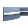 ORAC DECOR PX103F AXXENT Flexible Wandleiste Zierleiste Friesleiste Weiß 2 m 200 cm x 2,5 cm x 1,2 cm Weiß
