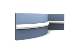 ORAC DECOR PX103F AXXENT Flexible Wandleiste Zierleiste Friesleiste Weiß 2 m 200 cm x 2,5 cm x 1,2 cm Weiß