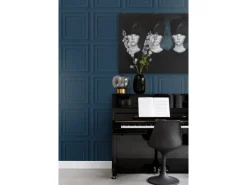 Origin Luxury Wallcoverings Tapete Holzwandverkleidung Dunkelblau 53 Cm X 1005 Cm 347812