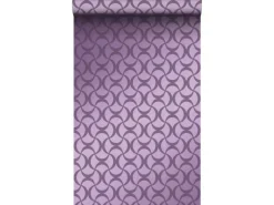 Origin Wallcoverings Tapete Grafisches Muster Lila 53 cm x 10,05 m 345736