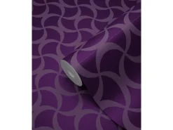 Origin Wallcoverings Tapete Grafisches Muster Lila 53 cm x 10,05 m 345736