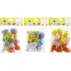 Ostereier-Set 12 Stück 3-fach sortiert 4 cm Bunt