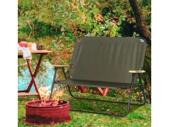 Outsunny Campingstuhl Stahl Oxfordstoff 114B x 67T x 80H cm