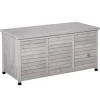 Outsunny Gartenbox Wetterbeständig 127 x 56 x 60 cm Grau