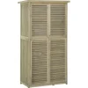 Outsunny Gartenschrank mit Asphaltdach 4 Fächer 87 x 46,5 x 160 cm