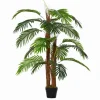 Outsunny Künstliche Pflanzen 120 cm mit Kunststofftopf
