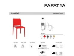 Papatya Stuhl Fame-S Weiß 01