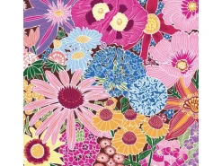 Papierservietten mit Blumen 16,5 cm x 16,5 cm 20 Stück Bunt FSC®