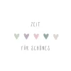 Papierservietten mit Herzen und Spruch 16,5 cm x 16,5 cm 20 Stück Pastell FSC®